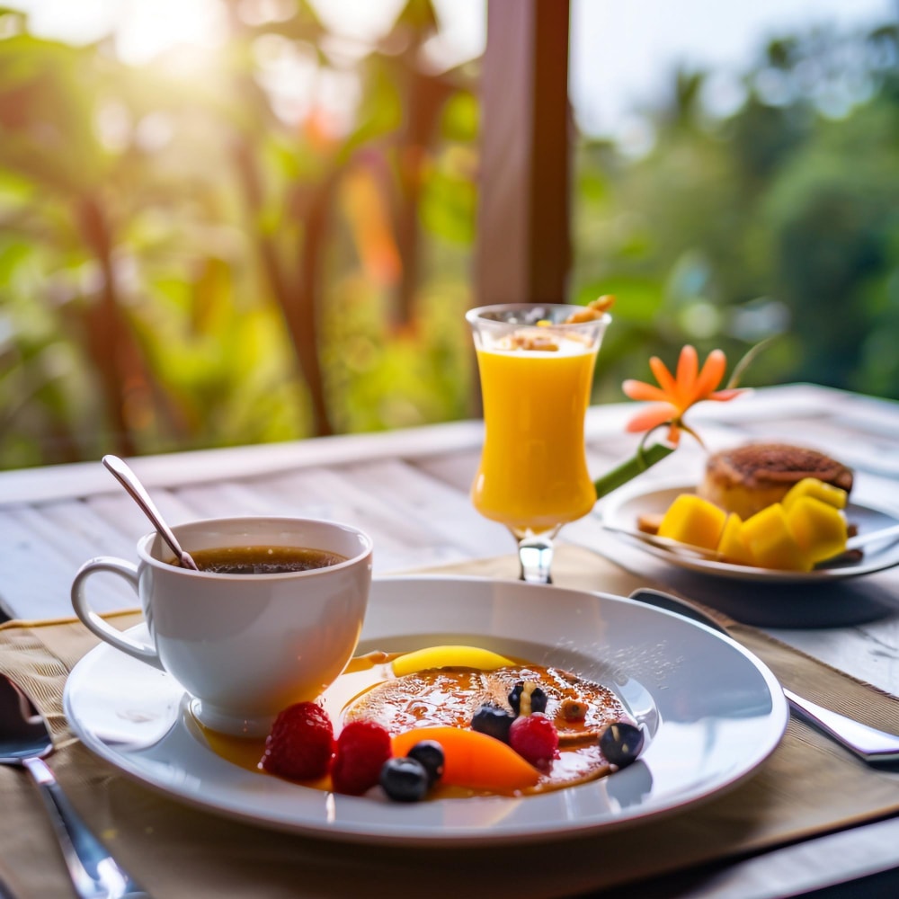 Frühstück und Buffet. Essenzieller Bestandteil des Business-Trip!